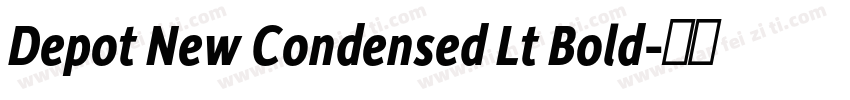 Depot New Condensed Lt Bold字体转换